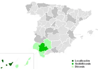 Karte der Kirchenprovinz