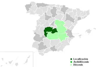 Karte der Kirchenprovinz
