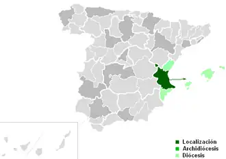 Karte der Kirchenprovinz
