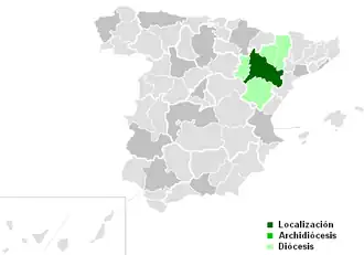 Karte der Kirchenprovinz