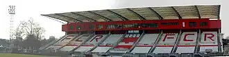 Die Haupttribüne im Stade Robert Diochon