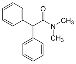 Strukturformel von Diphenamid