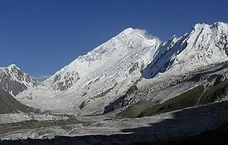 Nordwestwand des Diran, gesehen vom Tagafari Base Camp