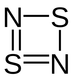 Strukturformel von Dischwefeldinitrid