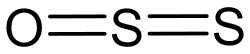 Strukturformel von Dischwefelmonoxid