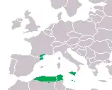 Verbreitung von Discoglossus pictus