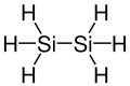 Strukturformel des Disilans