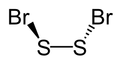Strukturformel von Dischwefeldibromid