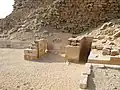 Serdab an der Nordseite der Pyramide