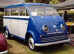 DKW-Schnellaster Bus, Typ F&nbsp;89&nbsp;L 1954, in Luxus-Ausführung mit Schiebedach