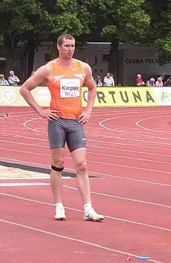 Dmitri Karpow – Wettkampf nach dem Kugelstoßen&nbsp;beendet