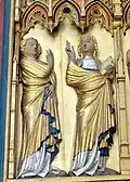 Verkündigung an Maria. Kreuzaltar im Doberaner Münster, ca. 1370