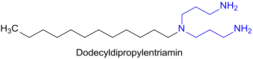Strukturformel von Dodecyldipropylentriamin