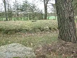 Randsteine des Hügels der Steinkiste