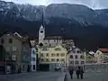 Sogn Gion oberhalb des Dorfkerns (2010)