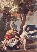 Die Ermordung des hl. Petrus Martyr von Domenichino (um&nbsp;1620)