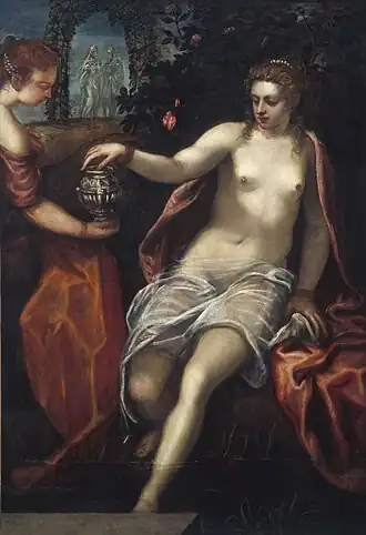 Domenico T./ Werkstatt J. T.: Susanna, um 1580, NGA