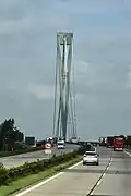 Pylon der Donaubrücke Deggenau