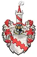 Wappen derer von Donop in einem Kaiserlichen Wappenbuch von 1578