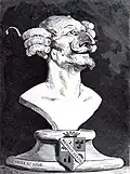 Karikatur von Münchhausen