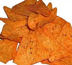 Übereinander gestapelte Doritos