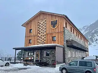 Modernisierte Dortmunder Hütte im Januar 2023