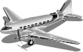 Zeichnung einer Douglas-Dc-3