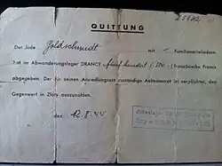 Drancy Quittung