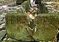 Drei-Tröge-Brunnen, unbekannte Inschrift: FEB FM