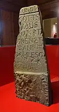Originalstein von 1722: Südseite