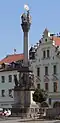 Dreifaltigkeitssäule in Elbogen, deren Pläne von Stilp stammen
