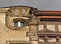 Detail am Dachgiebel