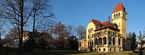 Panoramaansicht mit Park