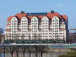 Erlweinspeicher an der Neuen Terrasse in der Wilsdruffer Vorstadt