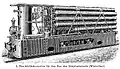 Druckluft-Lokomotive für den Bau des Simplon-Tunnels
