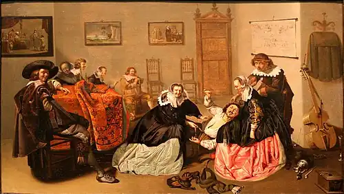 Jacob Duck, Galante Szene (um 1635–1640)