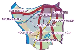 Karte von Duissern