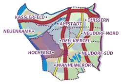 Karte von Hochfeld