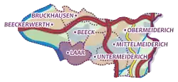Karte von Laar