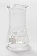 Erlenmeyerkolben 50&nbsp;ml Weithals („Maulaffe“)