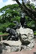 Statue der Bären im Zoo Dusit