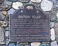 Hinweisschild zur Aufnahme des Ortes als State Registered Landmark