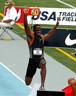 Dwight Phillips, vierfacher Weltmeister (2003/2005/2009/2011) und Olympiasieger von 2004, musste mir Rang elf zufrieden&nbsp;sein