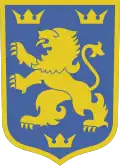 Wappen der ukrainischen Division im Distrikt Galizien (1941–1944), siehe 14. Waffen-Grenadier-Division der SS (galizische Nr. 1)
