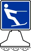 Bezeichnung einer Wasserskistrecke in Form einer Sondertonne