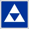 E.5.5 Liegestelle für ein Fahrzeug der Schub­schifffahrt, das ein blaues Licht nach §&nbsp;3.14 Nr.&nbsp;1 bzw. einen blauen Kegel nach §&nbsp;3.32 Nr.&nbsp;1 führen muss