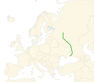 Verlaufskarte der E115
