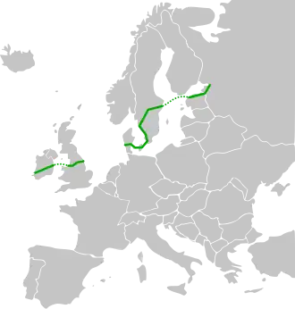 Verlaufskarte der E20