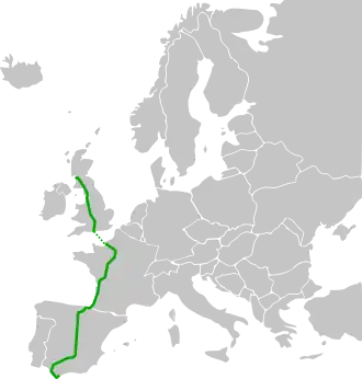 Verlaufskarte der E5