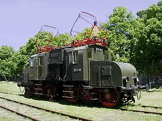 Die restaurierte E 71 19 im Bahnpark Augsburg